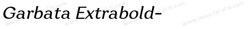 Garbata Extrabold字体转换